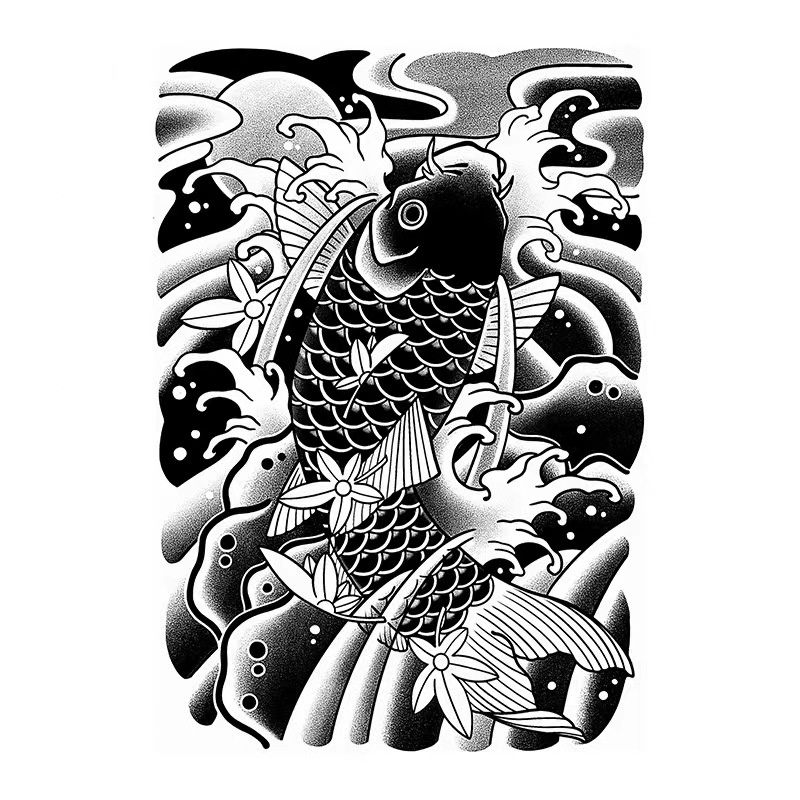 【COCO Magic tattoo】สติกเกอร์รอยสักชั่วคราว กึ่งถาวร กันน้ํา ติดทนนาน 15 วัน 24 ซม.*17 ซม.