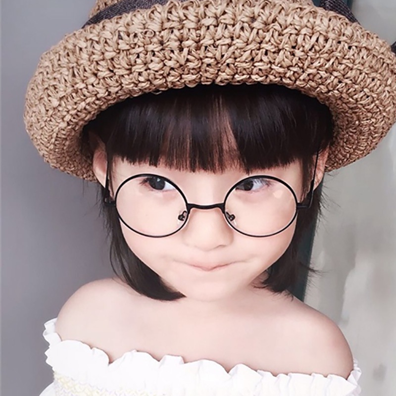 【Ready Stock】แว่นตาป้องกันรังสีสีฟ้าสไตล์เกาหลีสําหรับเด็ก