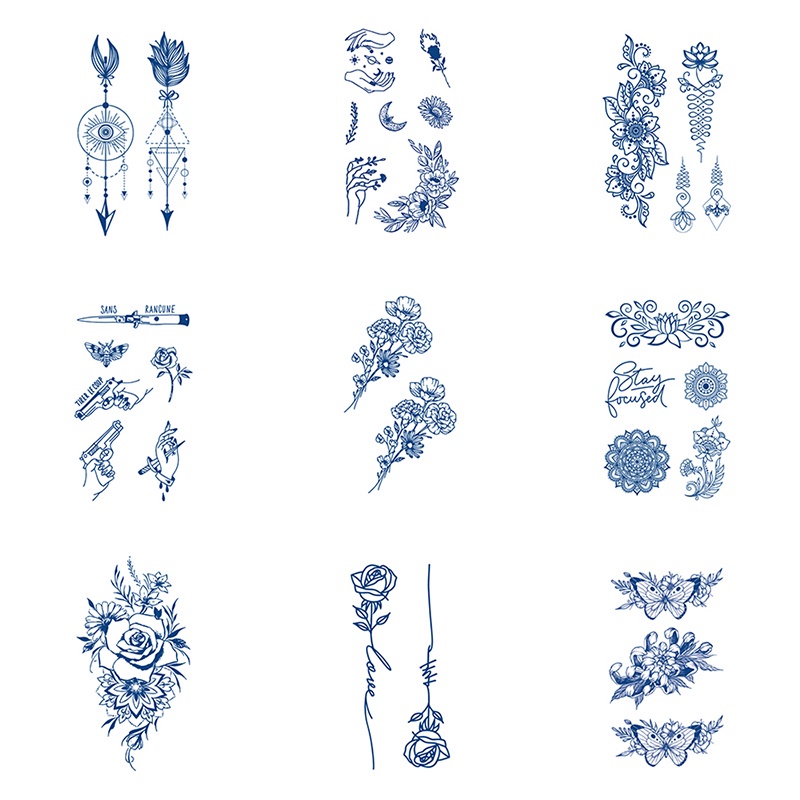 【WOOW MAGIC TATTOO】สติกเกอร์รอยสักชั่วคราว กันน้ํา ติดทนนาน 15 วัน