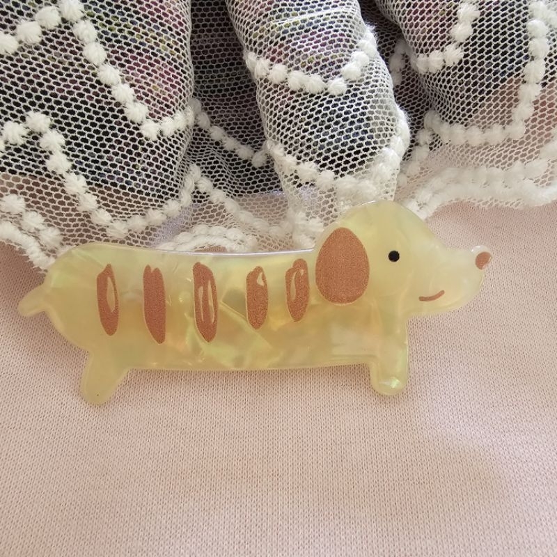 【พร้อมส่ง 】 กิ๊ฟติดผม กิ๊ฟ Dog lover ลายน้องหมา แมว กระต่าย งานลายหินอ่อน สวย ดูดี