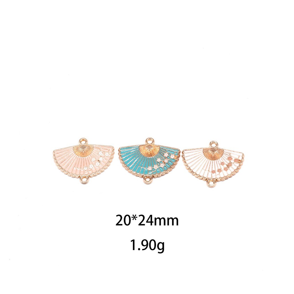 【พร้อมส่ง! ! ! 】จี้รูปพัด ขนาดเล็ก แฮนด์เมด diy สําหรับทําเครื่องประดับ สร้อยข้อมือ ต่างหู