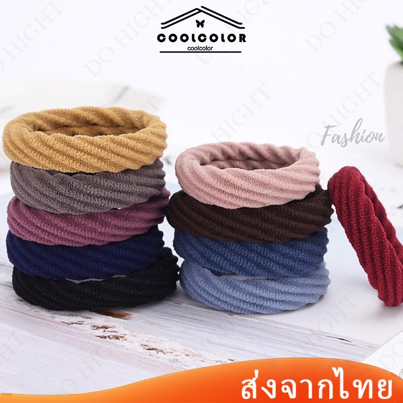 1บาท แหวนผม ผมความยืดหยุ่นสูงหางม้าสูงผู้หญิงแฟชั่นขายส่งส่งจากไทย