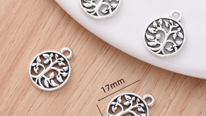จี้รูปต้นไม้ สวยหรู สําหรับทําเครื่องประดับ สร้อยคอ ต่างหู DIY 20 ชิ้น