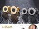 Our XX Charm ต่างหูเจาะ วัสดุไททาเนียมเกรดเครื่องมือแพทย์ (P001-P002)