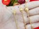 สร้อยคอทองลายสี่เสาคั่นเม็ดจิกลายหัวจรวด ยาว 24 นิ้ว ชุบทอง ทองปลอม ทำจากทองเหลือง ใส่ได้ทุกโอกาส ถ่ายรูปจากสินค้าจริง
