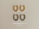 shellandgold - ต่างหูสแตนเลสทรงสี่เหลี่ยมแบบปิด  ขนาด 2 ซม