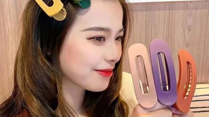 กิ๊บติดผม อะคริลิค ปากเป็ด สีลูกกวาด สไตล์เกาหลี ขนาดใหญ่ สําหรับผู้หญิง