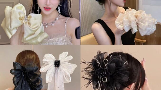 Gypsophila Streamer กิ๊บติดผม ผ้ากอซ โบว์ ฉลาม คลาสสิก สําหรับผู้หญิง 2023 Gypsophila Streamer กิ๊บติดผม ผ้ากอซ โบว์ ฉลาม คลาสสิก สําหรับผู้หญิง 2023