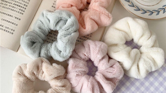 ยางมัดผมเกาหลี แฟชั่นสำหรับผู้หญิง สีสดใส