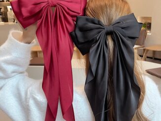 ใหม่ กิ๊บติดผมหางม้า ผ้าชีฟอง ประดับโบว์ ขนาดใหญ่ สีพื้น เหมาะกับฤดูร้อน สําหรับผู้หญิง