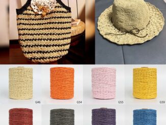 เชือกถักโครเชต์ กระดาษฟาง เส้นด้าย DIY 280 เมตร ต่อม้วน