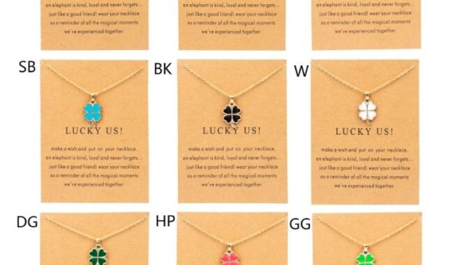 ✿ สร้อยคอ จี้ใบโคลเวอร์ สี่แฉก สีเขียว นําโชค สําหรับผู้หญิง วัยรุ่น เด็กผู้หญิง ✿ สร้อยคอ จี้ใบโคลเวอร์ สี่แฉก สีเขียว นําโชค สําหรับผู้หญิง วัยรุ่น เด็กผู้หญิง