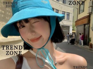 Trendyzone หมวกปีกกว้าง ป้องกันแดด ระบายอากาศ พร้อมสายสตริง สําหรับผู้หญิง
