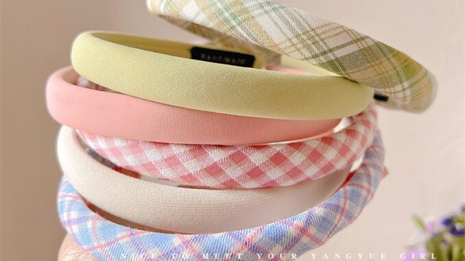 ที่คาดผม ลายสก๊อต สีพื้น แบบเรียบง่าย แฟชั่นฤดูร้อน ที่คาดผม ลายสก๊อต สีพื้น แบบเรียบง่าย แฟชั่นฤดูร้อน