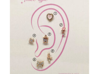 จิวหูเกาหลี นำเข้า เงินแท้ (เซ็ตที่95) (ราคาต่อชิ้น) (ผิวแพ้ง่ายใส่ได้)