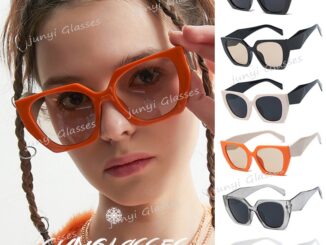 【พร้อมส่ง】COD ใหม่ แว่นตากันแดด กรอบสีส้ม ทรงสี่เหลี่ยม เหมาะกับทุกเพศ ทุกวัย