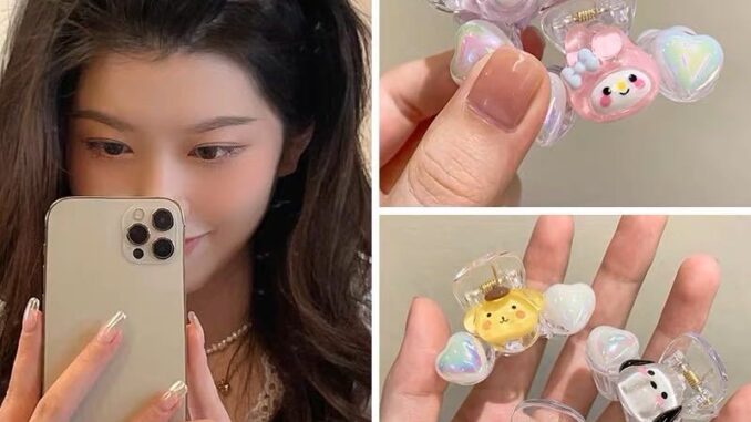NEW Mini Yugui Dog Resin Hairpin Kids Korean Style Fashion Girls Cartoon Animal Hair Clip Claw