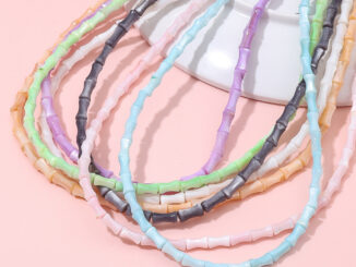 [4X8 มม.] เพิ่มสีสัน ธรรมชาติ เปลือกหอย น้ําจืด ไม้ไผ่ ลูกปัด เครื่องประดับ อุปกรณ์เสริม DIY วัสดุเครื่องประดับ แฮนด์เมด