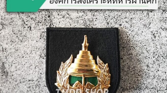 หน้าหมวก เบเร่ต์  อผศ. องค์การสงเคราะห์ทหารผ่านศึก