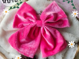โบว์ใหญ่   กำมะหยี่ ผ้านิ่ม ประกาย วิบวับ โบว์ติดผม กิ๊บโบว์ใหญ่