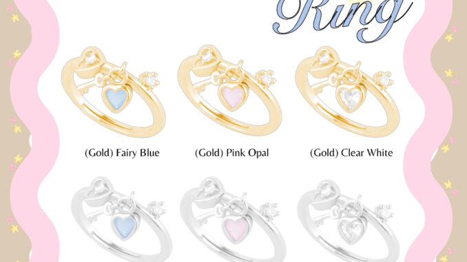แหวน Princess Key Ring สวยละมุน ปรับไซส์ได้ - The Green Box