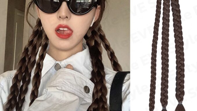 ยางรัดผมเปีย เปียถัก วิกเปียถัก ผมนิ่ม ใส่ง่าย ยางรัดเปียถัก สไตล์เกาหลี