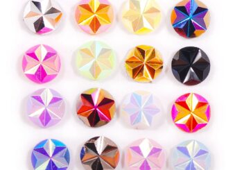 พลอยเทียม เรซิน คริสตัล AB ทรงกลม 5 มม. ลายดอกไม้ สําหรับตกแต่งเล็บ DIY 1000 ชิ้น