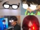 Edogawa Conan Light-emitting Glasses อะนิเมะญี่ปุ่นโคนันเดียวกัน LED เรืองแสง USB ชาร์จแว่นตาคอสเพลย์เทศกาลดนตรีผู้ชายผู้หญิงตลกเรืองแสงแว่นตาอุปกรณ์ประกอบฉากถ่ายภาพ