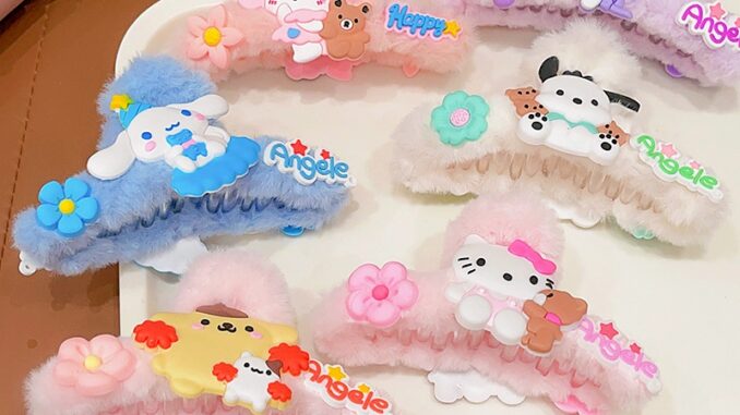 Sanrio กิ๊บติดผม รูปการ์ตูนฉลาม Kuromi My Melody Hellokitty น่ารัก เหมาะกับฤดูใบไม้ร่วง และฤดูหนาว