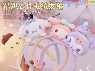 ที่คาดผม ผ้ากํามะหยี่ขนนิ่ม ลายการ์ตูน Cinnamon Dog Melody น่ารักมาก 2024