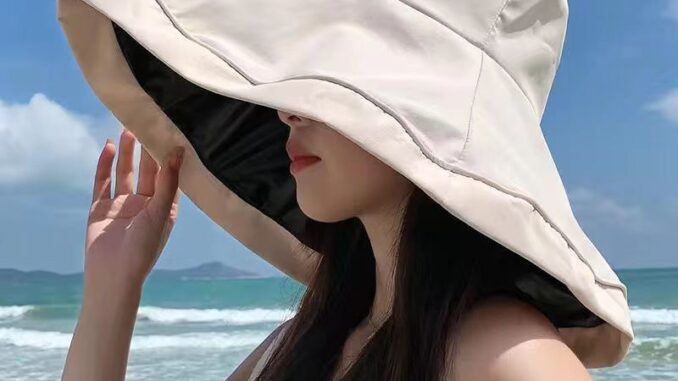 หมวกกันแดดสไตล์ญี่ปุ่น เกาหลี หมวกปีกกว้าง