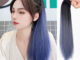 Bluevelvet แฮร์พีชหางม้า แฮร์พีชหางม้าผมตรง แบบหนีบ สีทูโทน หลากสี ไหมนิ่ม สีชัด