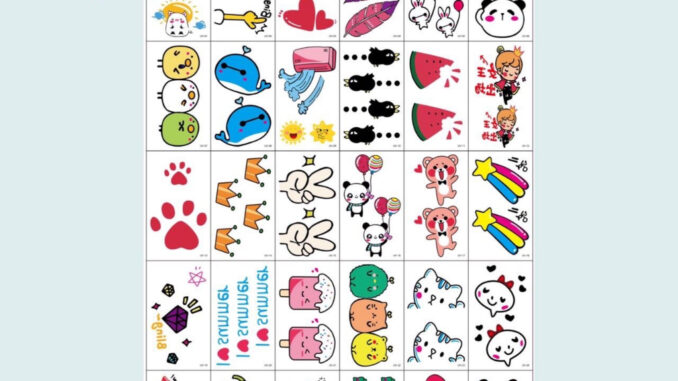 [พร้อมส่ง] แทททูสติ๊กเกอร์ 1 ชุดได้ 30 แผ่น แทททู สไตล์เกาหลี ลายน่ารักกวนๆ ได้ 30 แผ่น 30 ลายเลยจ้า พร้อมส่งในไทย
