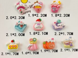 [2 #] Jibbitz Crocs กิ๊บติดผมเรซิ่น รูปกรวยไอศกรีม การ์ตูนสุนัขน่ารัก หูใหญ่ แวววาว DIY อุปกรณ์เสริม สําหรับทําผม QP