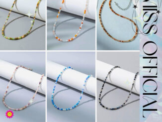 สร้อยลูกปัด สีสดใส ลูกปัดคริสตัล มีให้เลือกหลายโทนสี พร้อมส่ง! (#P5)