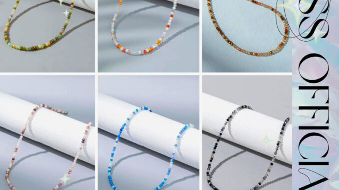 สร้อยลูกปัด สีสดใส ลูกปัดคริสตัล มีให้เลือกหลายโทนสี พร้อมส่ง! (#P5)