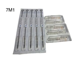 อุปกรณ์สักลงสี ลงเงาพร้อมปลาย7m1/1ชุดมีเข็ม5เล่มปลาย5ชิ้น