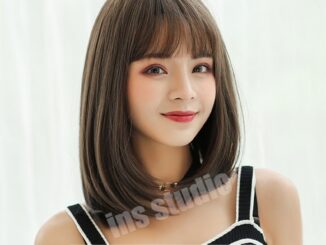 Intime วิกผมผู้หญิง วิกผมสั้น วิกผมตรง วิกผมหน้าม้า