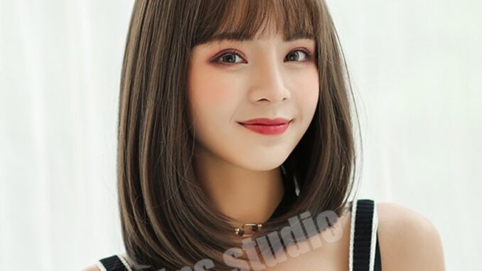 Intime วิกผมผู้หญิง วิกผมสั้น วิกผมตรง วิกผมหน้าม้า