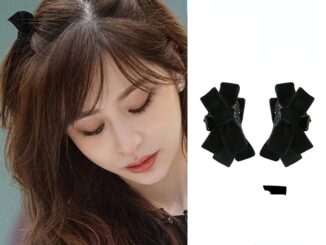 ผ้ากํามะหยี่ ปิ่นปักผม หูฟัง สีดํา โบว์เล็ก ตกแต่ง น่ารัก สไตล์เจ้าหญิง แฟชั่น เครื่องประดับผม