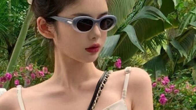 แว่นตากันแดด ทรงวงรี ทรงแคทอาย ป้องกันรังสียูวี แฟชั่นสําหรับสตรี