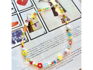 สร้อยคอแบบใหม่ สีสันสดใส รุ่นลูกปัดคละแบบสลับหินแท้ และ ดอกไม้หินแก้ว