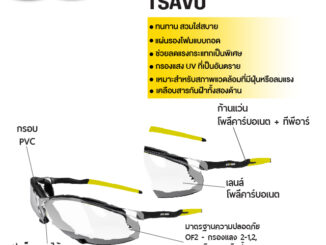 [ของแท้พร้อมส่ง] Safety Jogger รุ่น TSAVO แว่นตาเซฟตี้ กันฝ้า มาพร้อมกับแผ่นรองโฟมที่สามารถถอดเข้าออกได้ 1 ชิ้น