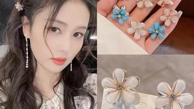 กิ๊บติดผม แบบถัก ลายดอกไม้ สําหรับผู้หญิง กิ๊บติดผม แบบถัก ลายดอกไม้ สําหรับผู้หญิง