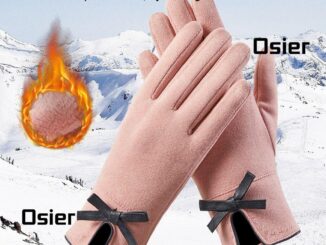 Osier1 ถุงมือขนแกะ อบอุ่น แฟชั่นใหม่ สําหรับผู้หญิง เล่นกีฬากลางแจ้ง