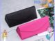 ☼MIHAN☼  Triangle Glasses Box Waterproof Eyeglasses Accessories Eyeglasses Case Portable Cross Pattern Candy Color New Fashion Ecofriendly  Folding Sun Glasses  Box/Multicolor