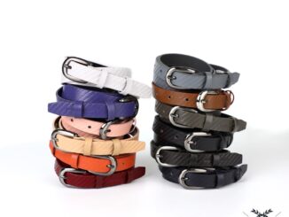 Louis Montini Women's belt เข็มขัดผู้หญิง หนังวัวแท้ เข็มขัดหนังแท้ เข็มขัดแฟชั่นสำหรับผู้หญิง MGW216