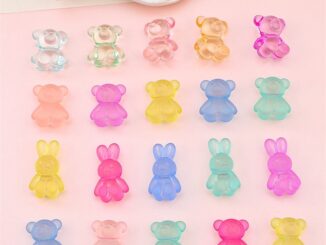 10 ชิ้น น่ารัก ใส กระต่าย หลวม ลูกปัด แฟชั่น ฝ้า หมี สัตว์ จี้ เสน่ห์ สําหรับสร้อยคอ เครื่องประดับ ทําอุปกรณ์ DIY