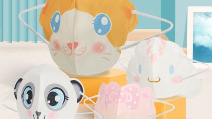 ใหม่ หน้ากาก ลายการ์ตูนอนิเมะ 3D สําหรับเด็ก เด็กหน้ากากบรรจุภัณฑ์อิสระมูลค่าสูงสำหรับเด็กชายสามมิติ 3D ป้องกันเด็กหญิงทิ้งหน้ากากระบายอากาศ
