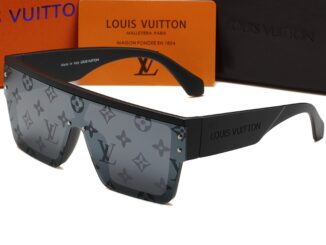 Lv 1583 แว่นตากันแดด เลนส์ไล่โทนสี แบรนด์หรู คลาสสิก ออกแบบแฟชั่น ทรงสี่เหลี่ยม สไตล์ย้อนยุค
